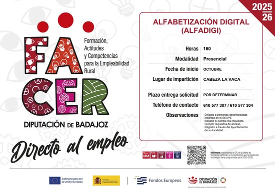 Formación en Alfabetización Digital en Cabeza la Vaca