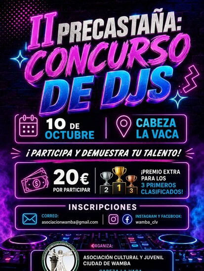 II PRECASTAÑA: CONCURSO DE DJS - EN CABEZA LA VACA