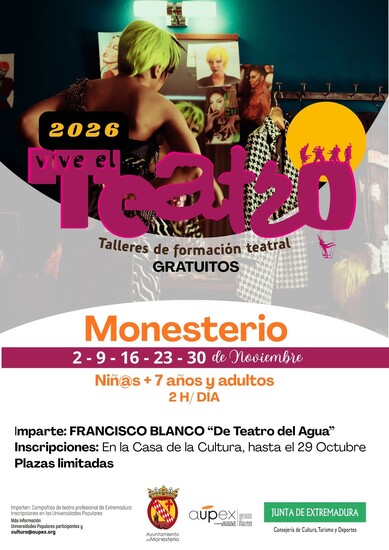TALLERES DE FORMACIÓN TEATRAL EN MONESTERIO