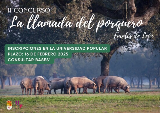 II Concurso `La llamada del porquero´ en Fuentes de León