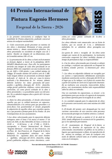 44º Premio Internacional de Pintura Eugenio Hermoso en Fregenal