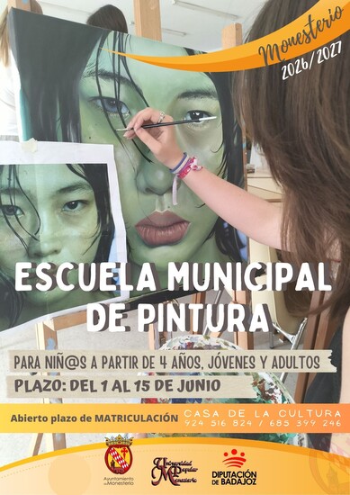 INSCRIPCIONES `ESCUELA MUNICIPAL DE PINTURA´ DE MONESTERIO