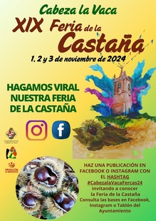 Concurso de Publicaciones para hacer viral en redes la Feria de la Castaña 2024 de Cabeza la Vaca