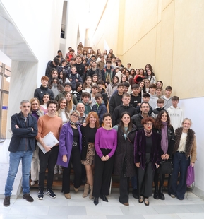 Alumnado del IES Maestro Juan Calero de Monesterio protagonistas en el pleno sobre igualdad en la Diputación