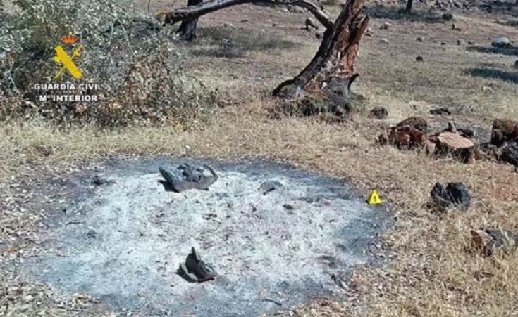La Guardia Civil investiga a un trabajador por el incendio forestal que calcinó unas 100 hectáreas en Monesterio
